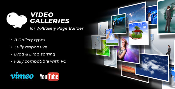 Video Galleries For WPBakery Page Builder Preview Wordpress Plugin - Rating, Reviews, Demo & Download