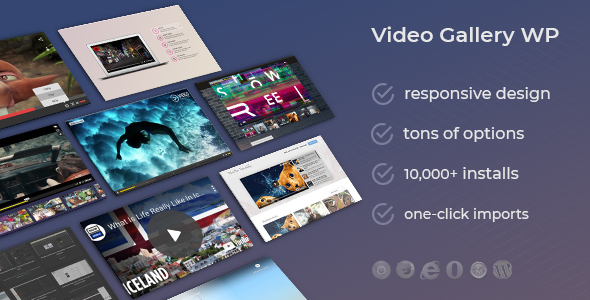 Video Gallery Wordpress Plugin /w YouTube, Vimeo, Facebook Pages Preview - Rating, Reviews, Demo & Download