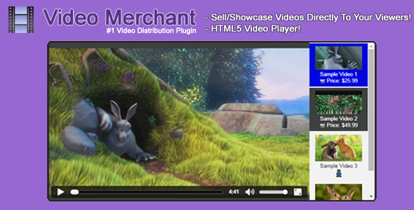 Video Merchant – HTML5 Video Player Preview Wordpress Plugin - Rating, Reviews, Demo & Download