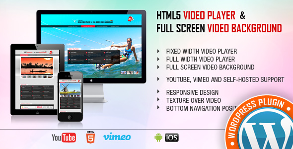 Video Player & FullScreen Video Background – WP Plugin Preview - Rating, Reviews, Demo & Download