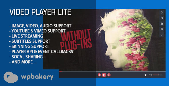 Video Player Lite – WPBakery Addon Preview Wordpress Plugin - Rating, Reviews, Demo & Download
