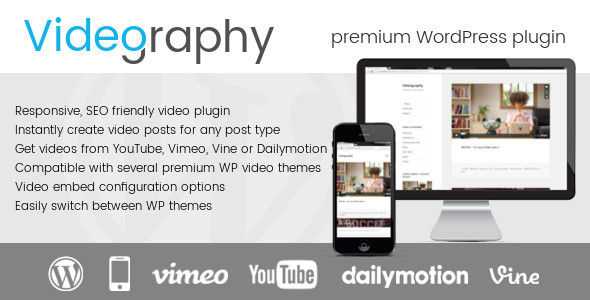 Videography – WordPress Video Plugin Preview - Rating, Reviews, Demo & Download