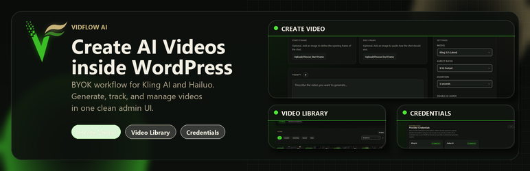 VidFlow AI Preview Wordpress Plugin - Rating, Reviews, Demo & Download