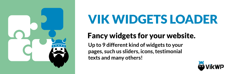 VikWidgetsLoader – Collection Of Widgets Preview Wordpress Plugin - Rating, Reviews, Demo & Download
