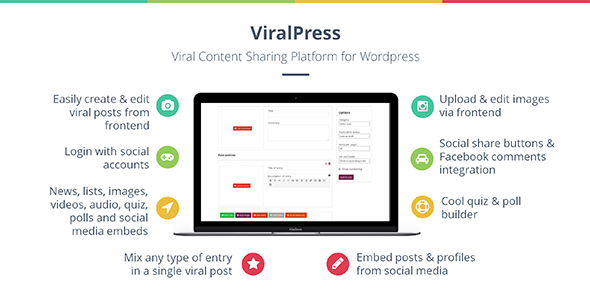 ViralPress – Viral News, Lists, Quiz, Videos & Polls Plugin Preview - Rating, Reviews, Demo & Download