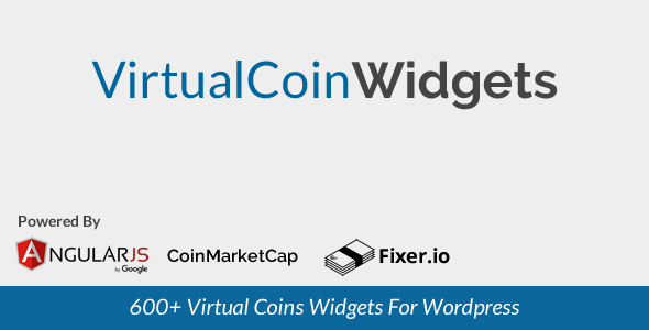 Virtual Coin Widgets – Wordpress Shortcodes For 600+ Coins Preview - Rating, Reviews, Demo & Download