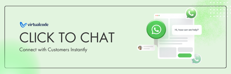 Virtualcode Click To Chat Preview Wordpress Plugin - Rating, Reviews, Demo & Download