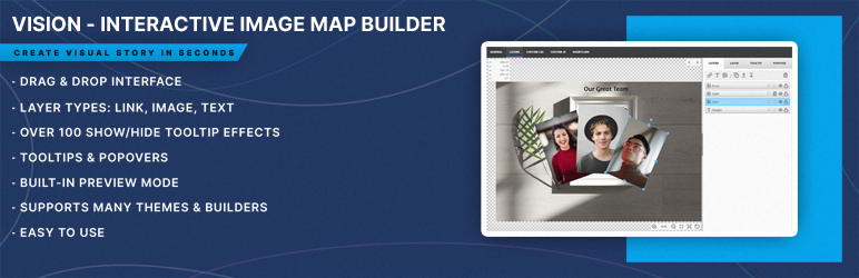 Vision – Interactive Image Map Builder Preview Wordpress Plugin - Rating, Reviews, Demo & Download