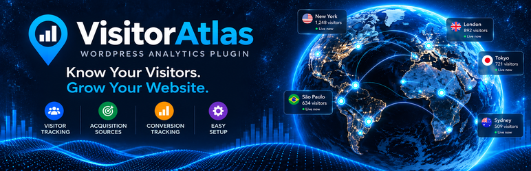 VisitorAtlas Preview Wordpress Plugin - Rating, Reviews, Demo & Download
