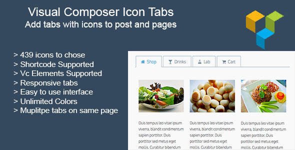 Visual Composer Icon Tabs Preview Wordpress Plugin - Rating, Reviews, Demo & Download
