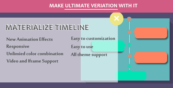 Visual Composer – Materialize Timeline Preview Wordpress Plugin - Rating, Reviews, Demo & Download