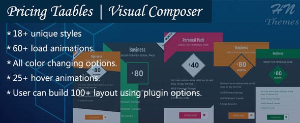 Visual Composer | Pricing Tables By HN Themes Preview Wordpress Plugin - Rating, Reviews, Demo & Download