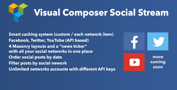 Visual Composer Social Stream Preview Wordpress Plugin - Rating, Reviews, Demo & Download