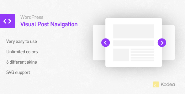 Visual Post Navigation Plugin for Wordpress Preview - Rating, Reviews, Demo & Download