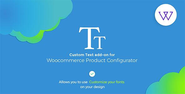 Visual Product Configurator Custom Text Add On Preview Wordpress Plugin - Rating, Reviews, Demo & Download