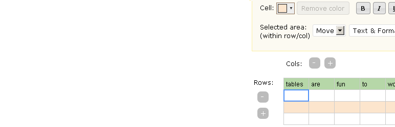 Visual Table Formatting Lite Preview Wordpress Plugin - Rating, Reviews, Demo & Download