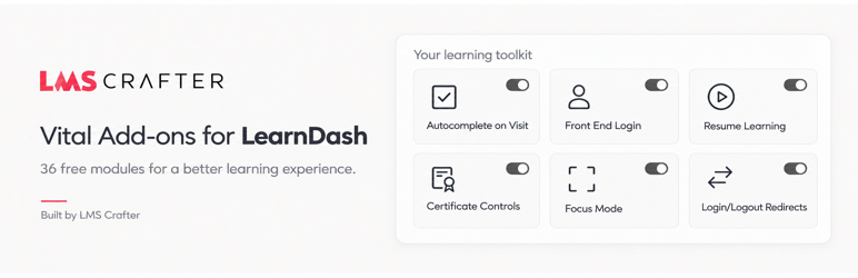 Vital Addons For LearnDash Preview Wordpress Plugin - Rating, Reviews, Demo & Download