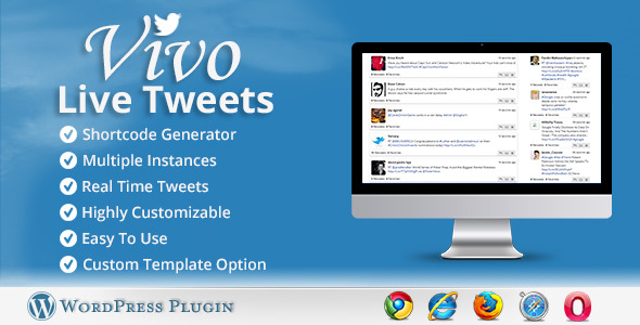 Vivo Live Tweets – WordPress Plugin Preview - Rating, Reviews, Demo & Download