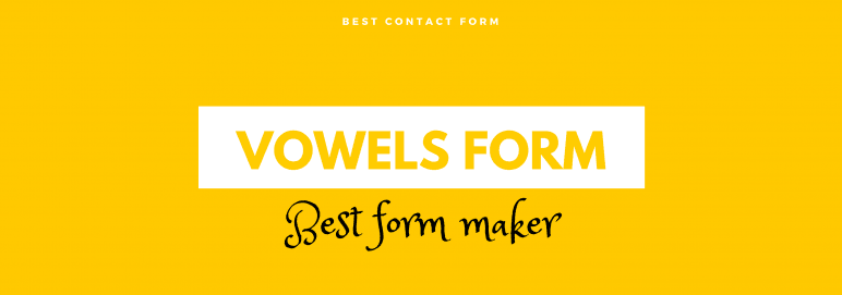 Vowels Form- The Drag And Drop Form Builder Preview Wordpress Plugin - Rating, Reviews, Demo & Download