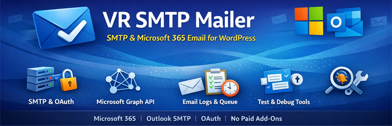 VR SMTP Mailer Preview Wordpress Plugin - Rating, Reviews, Demo & Download