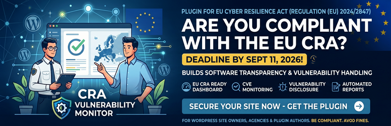 Vulnerability Monitor For The EU Cyber Resilience Act Preview Wordpress Plugin - Rating, Reviews, Demo & Download