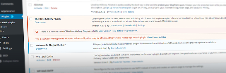 Vulnerable Plugin Checker Preview - Rating, Reviews, Demo & Download