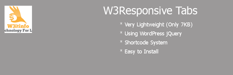 W3Responsive Tabs Preview Wordpress Plugin - Rating, Reviews, Demo & Download