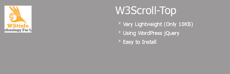 W3Scroll Top Preview Wordpress Plugin - Rating, Reviews, Demo & Download