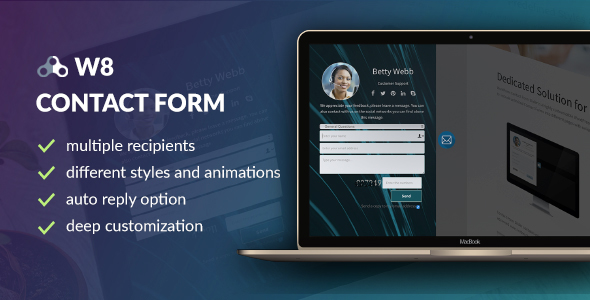 W8 Contact Form – WordPress Contact Form Plugin Preview - Rating, Reviews, Demo & Download