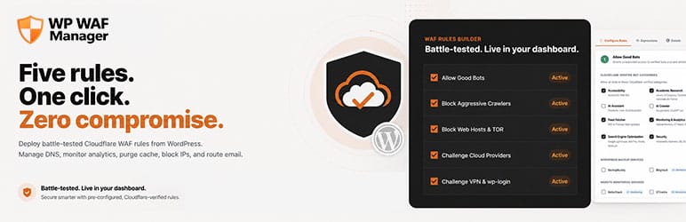WAF Manager For Cloudflare Preview Wordpress Plugin - Rating, Reviews, Demo & Download