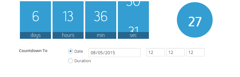 Waiting: One-click Countdowns Preview Wordpress Plugin - Rating, Reviews, Demo & Download