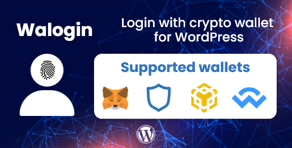 Walogin – Login With Crypto Wallet Plugin for Wordpress Preview - Rating, Reviews, Demo & Download