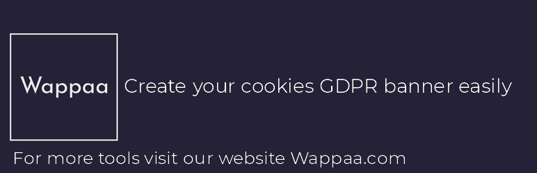 Wappaa Cookies GDPR And PWA App Preview Wordpress Plugin - Rating, Reviews, Demo & Download