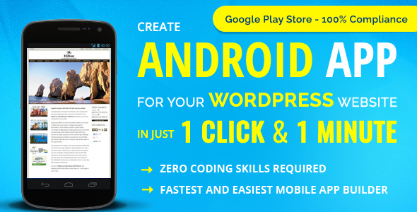 Wapppress Builds Android Mobile App For Any WordPress Website Preview - Rating, Reviews, Demo & Download