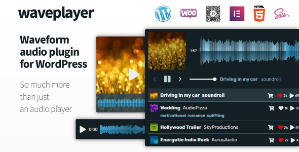 WavePlayer – Waveform Audio Player Plugin for Wordpress And WooCommerce Preview - Rating, Reviews, Demo & Download