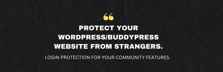 Wbcom Designs – Private Community For BuddyPress Preview Wordpress Plugin - Rating, Reviews, Demo & Download