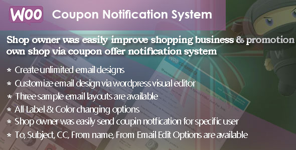 WC | Coupon Notification System Preview Wordpress Plugin - Rating, Reviews, Demo & Download