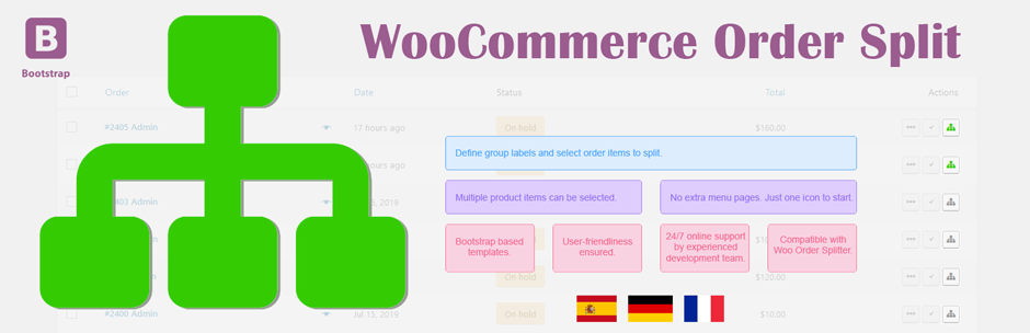 WC Order Split Preview Wordpress Plugin - Rating, Reviews, Demo & Download