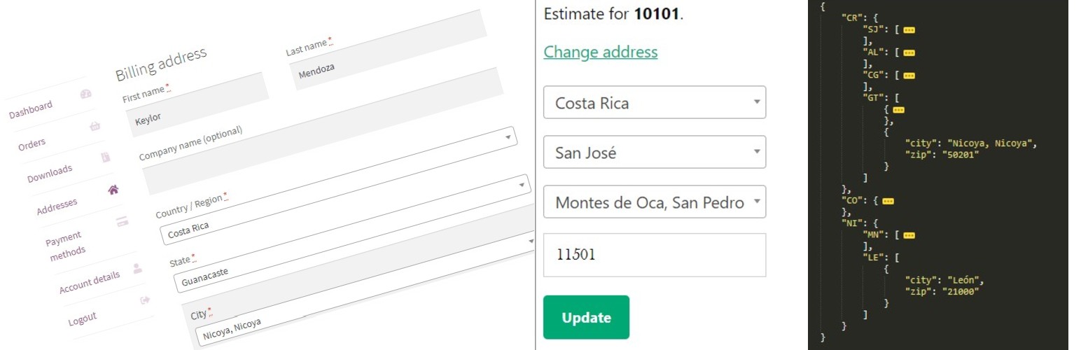 WC Provincia Canton Distrito Preview Wordpress Plugin - Rating, Reviews, Demo & Download