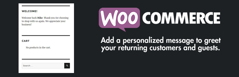 WC Welcome Message Preview Wordpress Plugin - Rating, Reviews, Demo & Download
