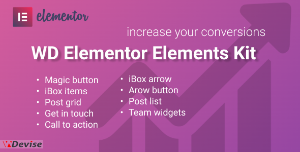 WD Elementor Elements Kit Preview Wordpress Plugin - Rating, Reviews, Demo & Download