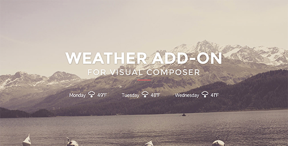 Weather For Visual Composer Preview Wordpress Plugin - Rating, Reviews, Demo & Download