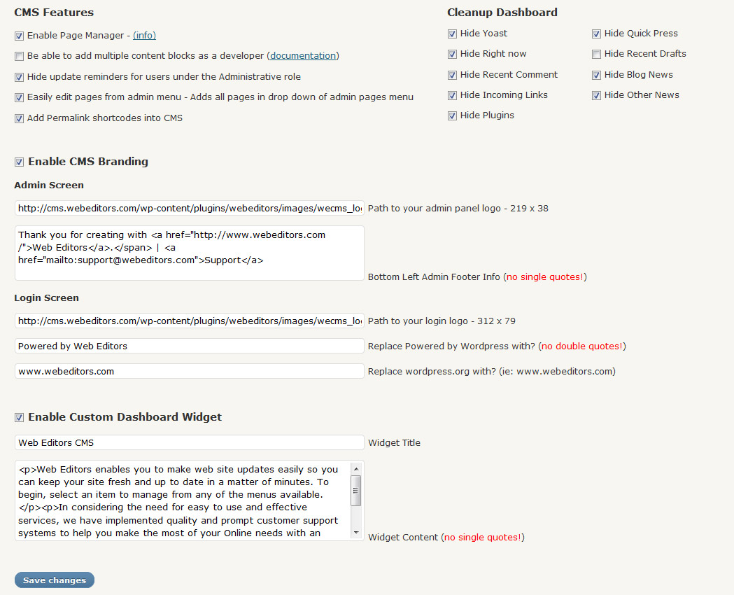 Web Editors CMS Preview Wordpress Plugin - Rating, Reviews, Demo & Download