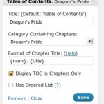 Web Fiction Table Of Contents Sidebar Widget
