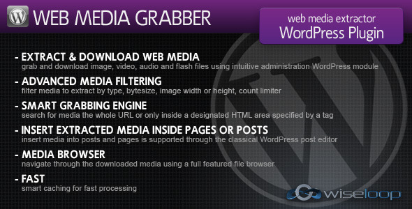 Web Media Grabber WordPress Plugin  Preview - Rating, Reviews, Demo & Download