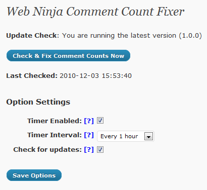 Web Ninja Comment Count Fixer Preview Wordpress Plugin - Rating, Reviews, Demo & Download