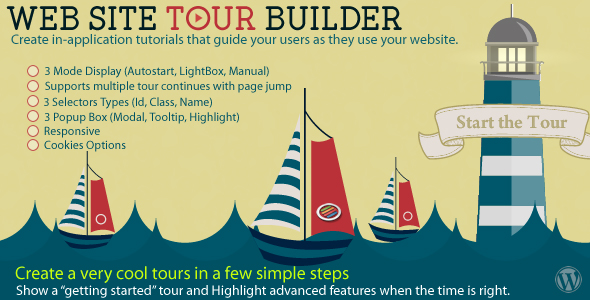 Web Site Tour Builder Plugin for Wordpress Preview - Rating, Reviews, Demo & Download