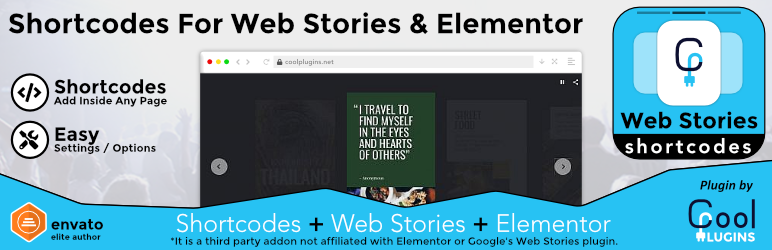 Web Stories Widgets For Elementor Preview Wordpress Plugin - Rating, Reviews, Demo & Download