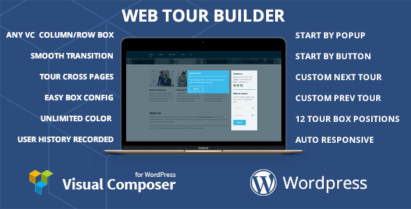 Web Tour Builder For Visual Composer Wordpress Preview - Rating, Reviews, Demo & Download