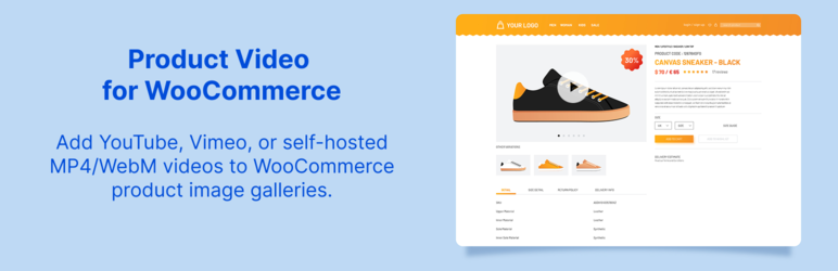 Webian Product Video For WooCommerce Preview Wordpress Plugin - Rating, Reviews, Demo & Download